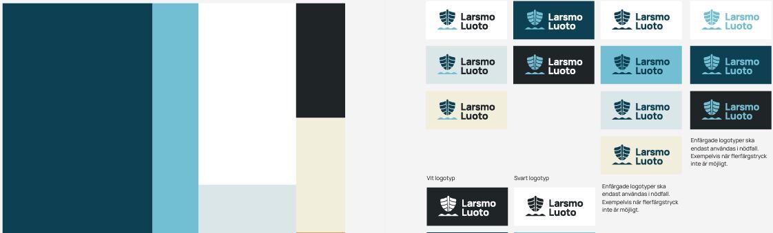 larsmo kommuns färger och logo