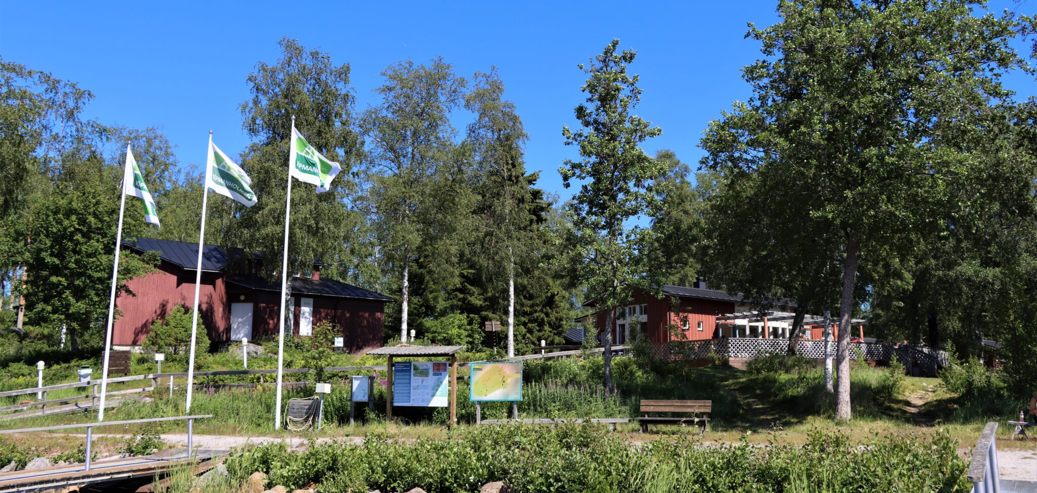 Köpmanholmens rekreationsområde sommartid