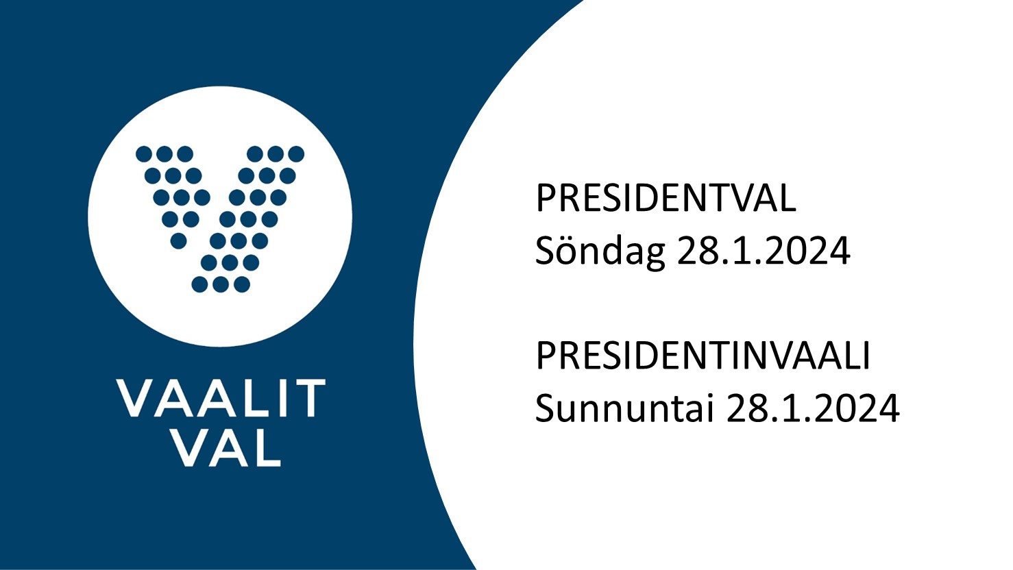 Presidentval 2024 – röstning på valdagen söndag 28.1 image