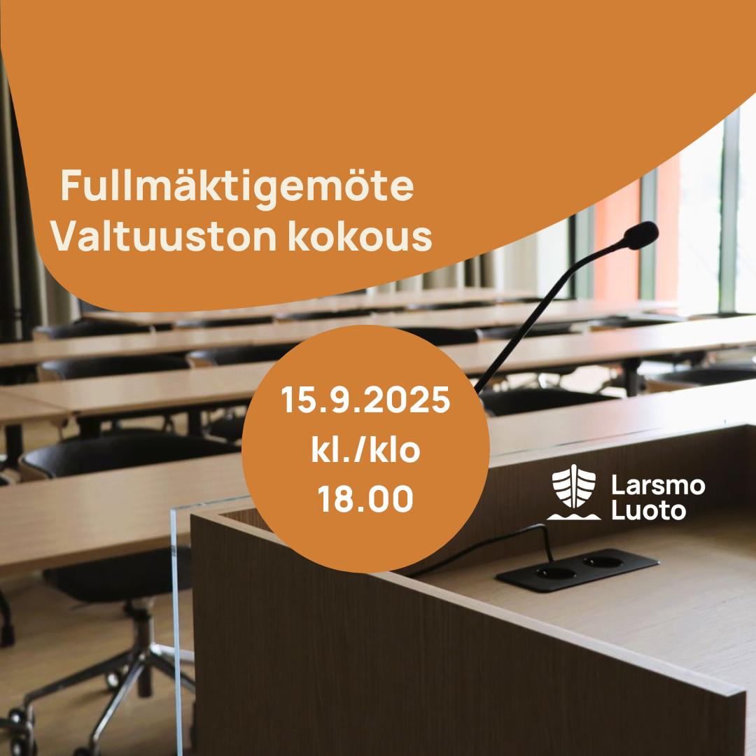 Larsmo kommunfullmäktige 15.9.2025