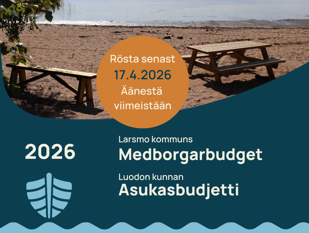 Larsmo medborgarbudget 2026 omröstning