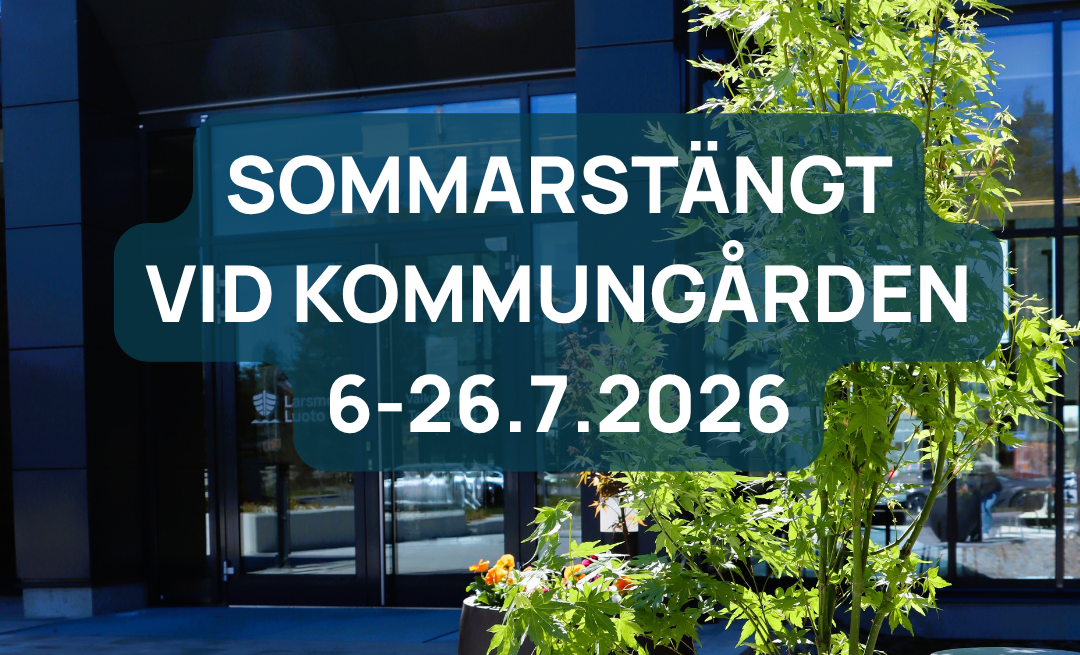Kommungården har sommarstängt