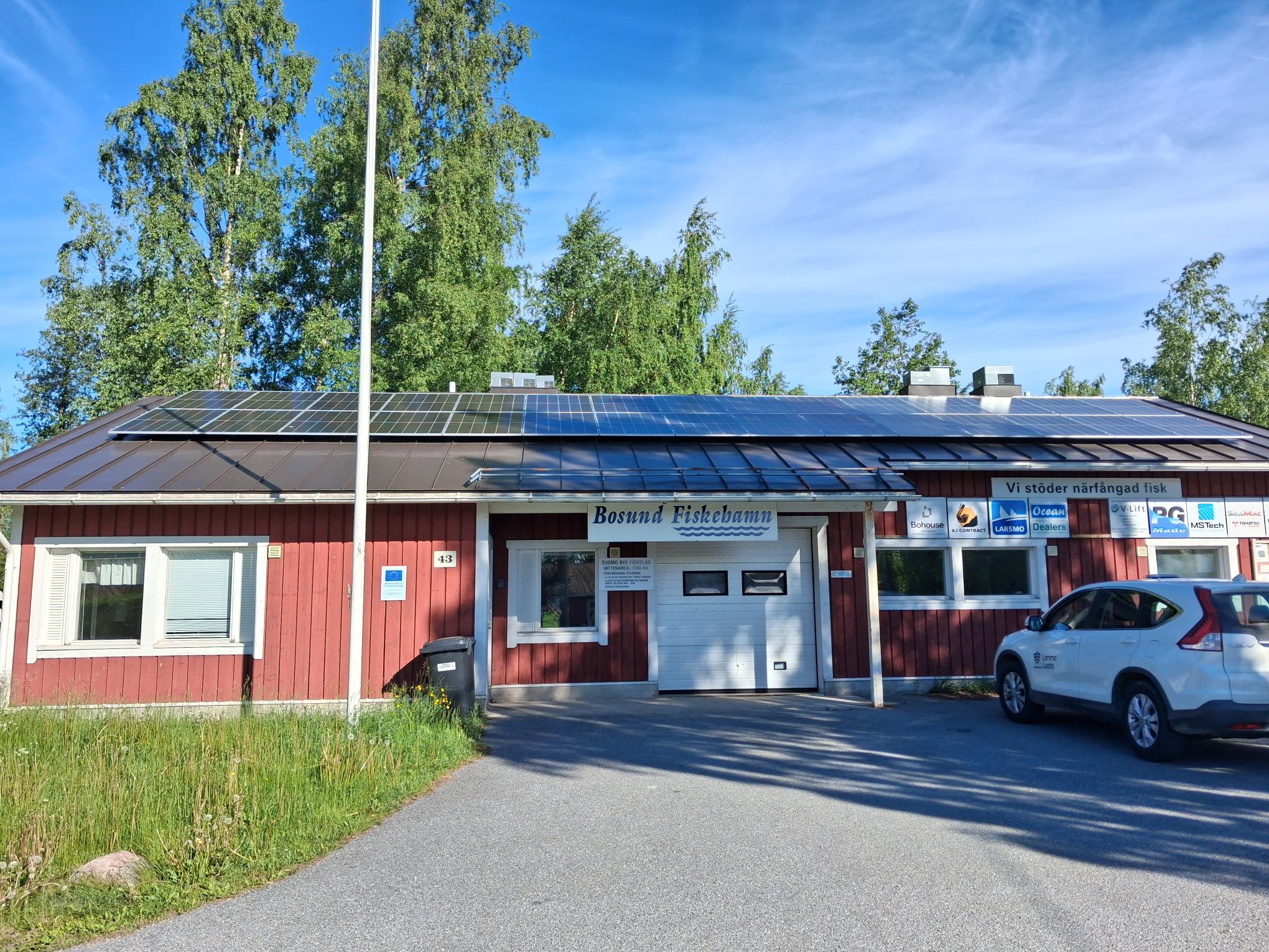Solpaneler till Bosund fiskemottagningsstation